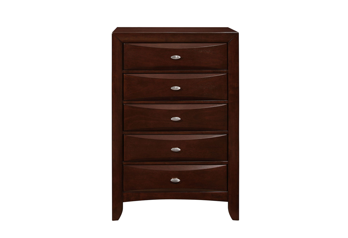 Linda - 5 Piece Queen Bedroom Set - Merlot