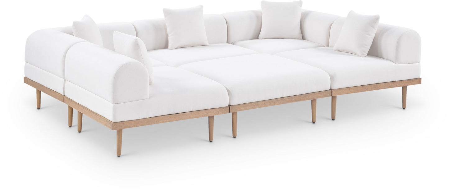 Laguna - 6 Piece 142" Outdoor Patio Modular Sectional