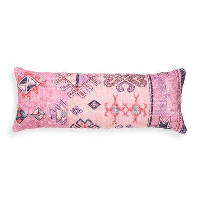 Persia - Cotton 27" x 10" Bolster Pillow - Pink