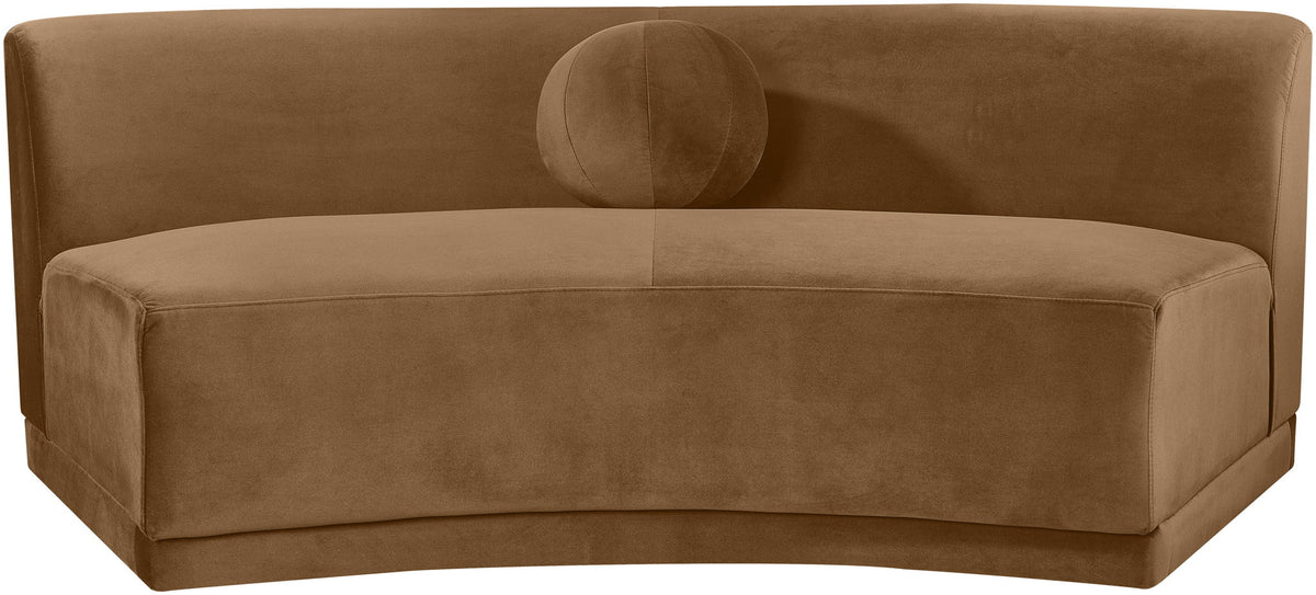 Avra - Velvet Performance Fabric Upholstered Armless Sofa