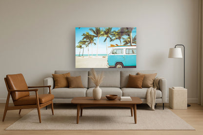 Surfside Palm Ride - 40" x 60" Framed Wall Art