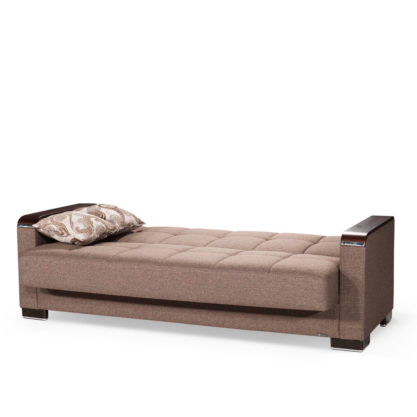 Ottomanson Armada X - Upholstered Convertible Wood Trimmed Sofabed With Storage - Polyester