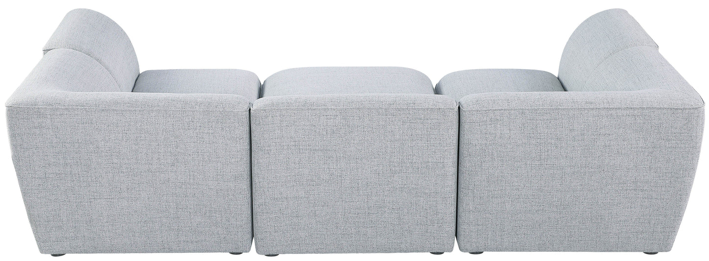 Miramar - Modular Sectional 6 Piece - Gray - Modern & Contemporary