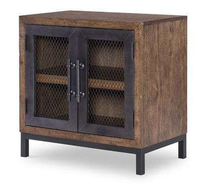 Artisan's Place - Door Nightstand - Vintage Pine Ironwood