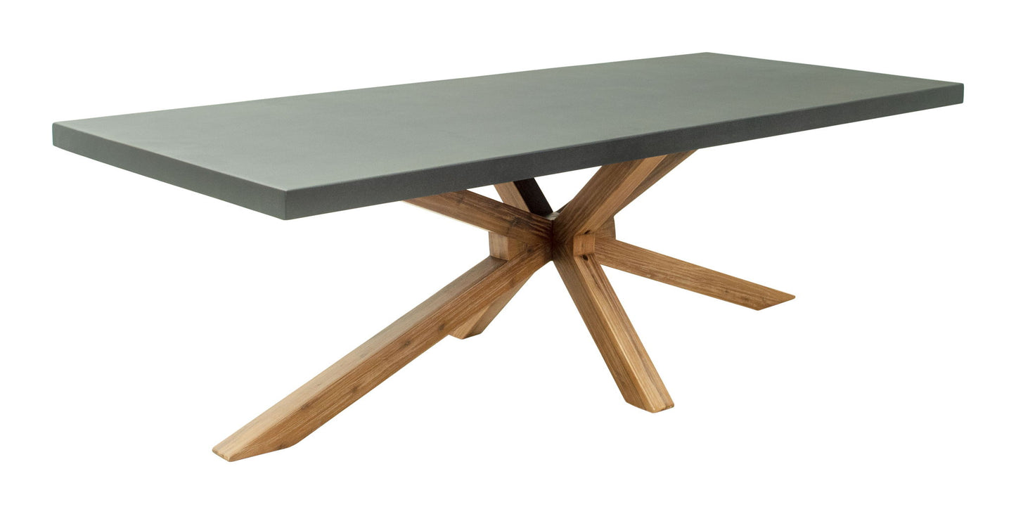 Suan - Outdoor Rectangular Dining Table - Gray