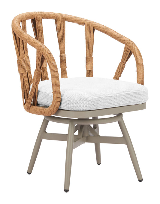 Safal - Outdoor Swivel Dining Chair - Multicolor