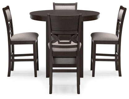 Langwest - Dining Room Counter Table Set (Set of 5) - Brown