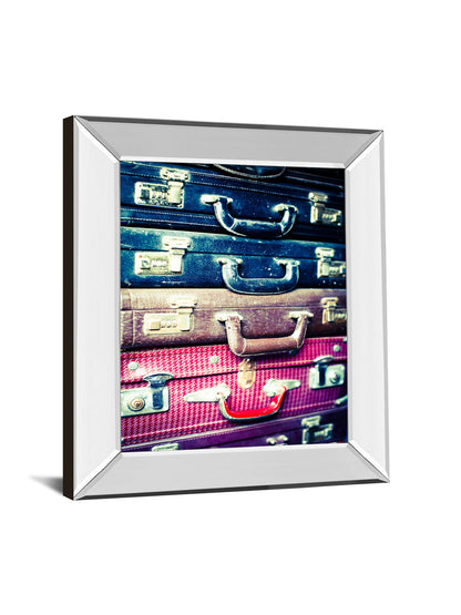 Eastern Travels 2 By Susan Bryant - Mirror Framed Print Wall Art - Blue