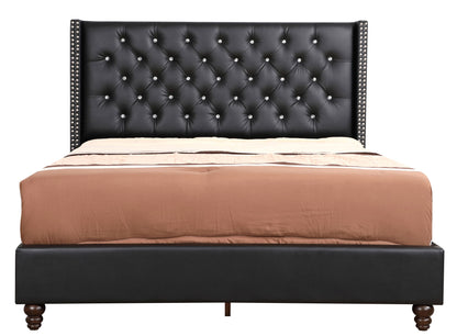 Glory Furniture - Julie - Faux Crystals Tufted Upholstered Bed