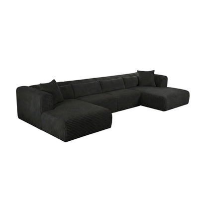 Tarra - Fluffy Oversized Corduroy Modular Sectional