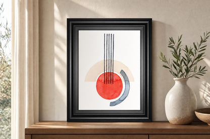 22x26 Deco Sunrise III By Grace Popp - White