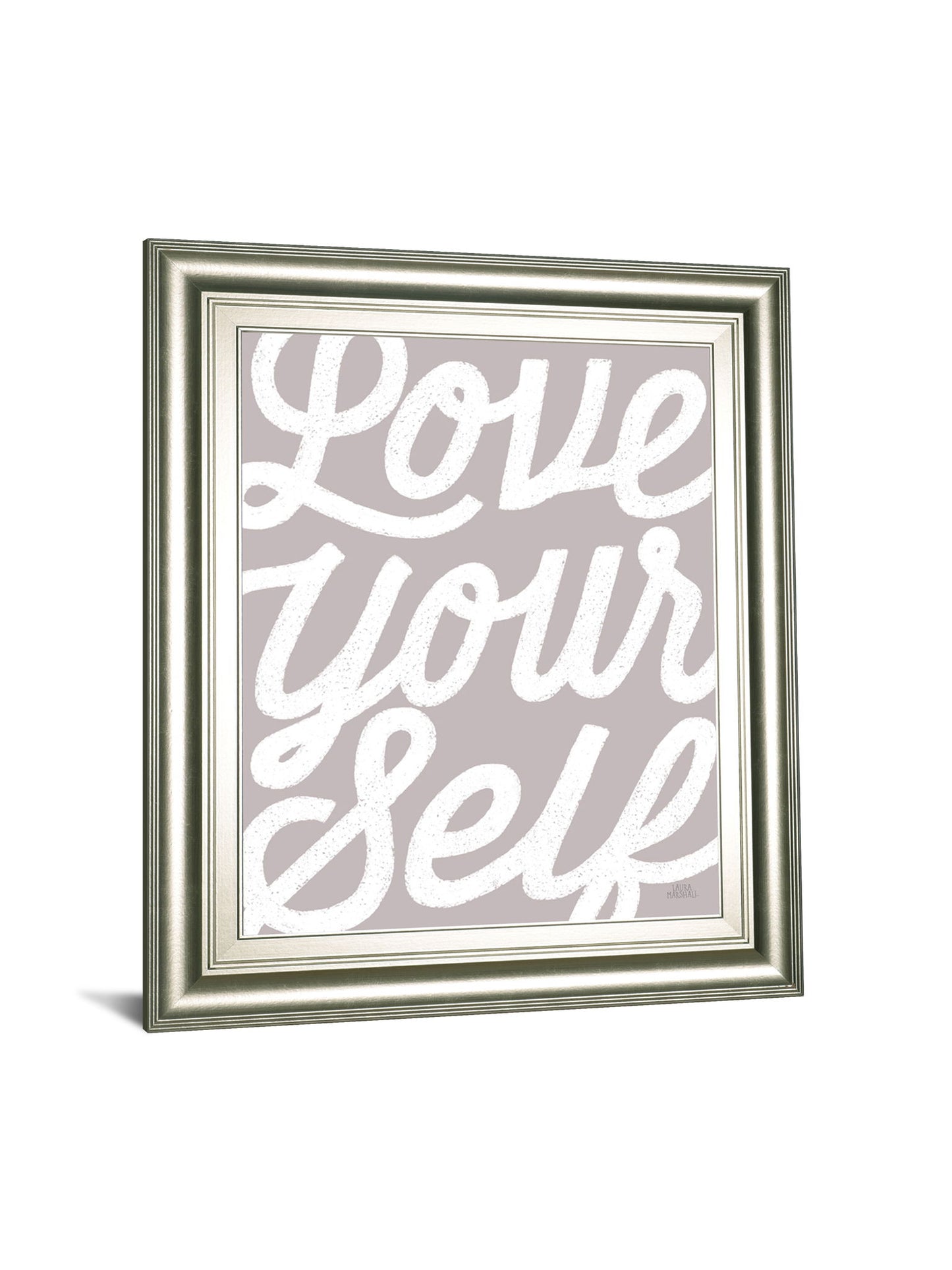 Positivity VIII By Laura Marshall - Framed Print Wall Art - Gray