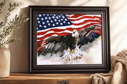 22x26 Flying Free By Kelly Donovan - Red