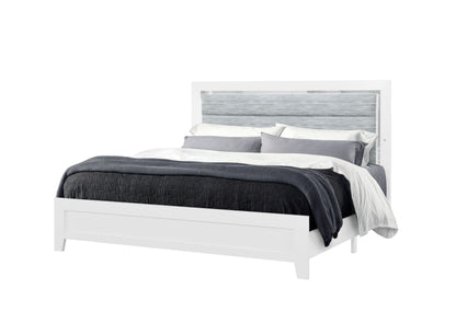 Luccia - 5 Piece Queen Bedroom Set With LED - White