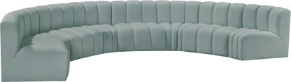 Arc - Faux Leather 8 Piece U-Shaped Modular Sofa
