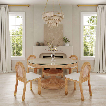 Amara - Arched Dining Chair - Cream