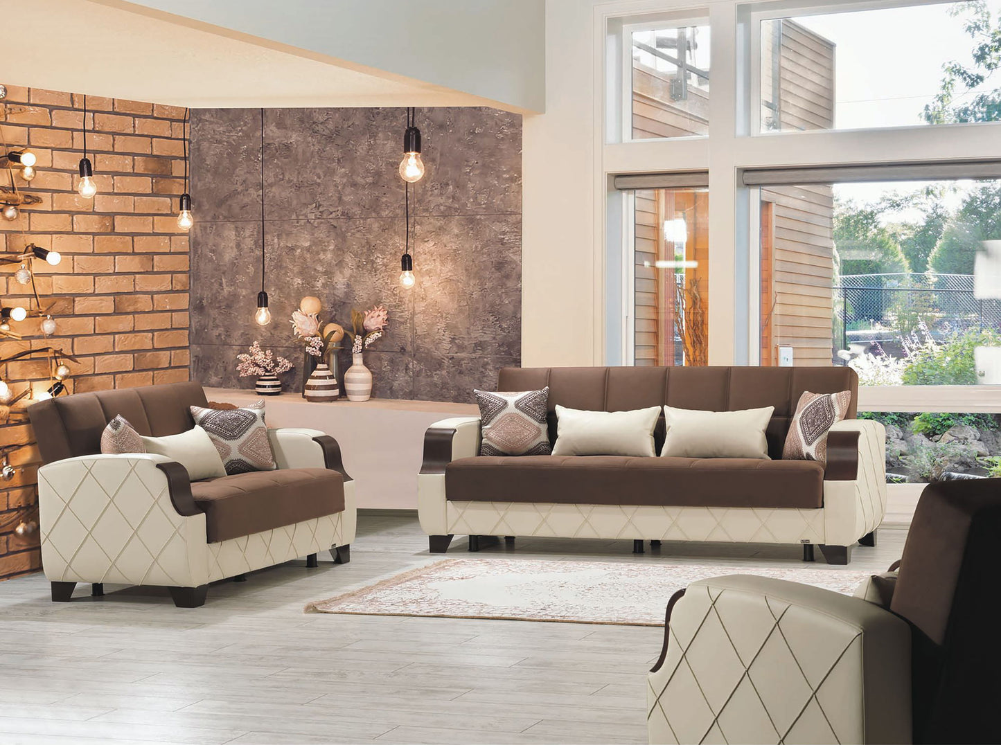 Ottomanson Molina - Upholstered Convertible Armchair With Storage