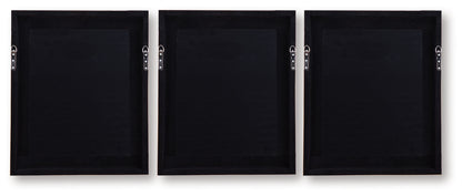 Hendridge - Wall Art Set (Set of 3) - Taupe / White