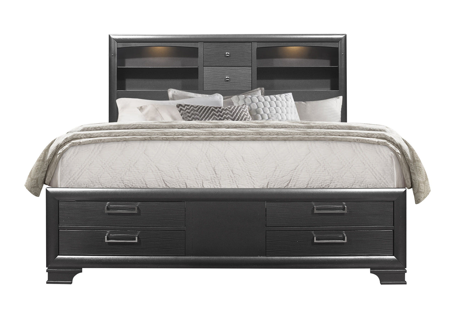 Jordyn - King Bed - Gray