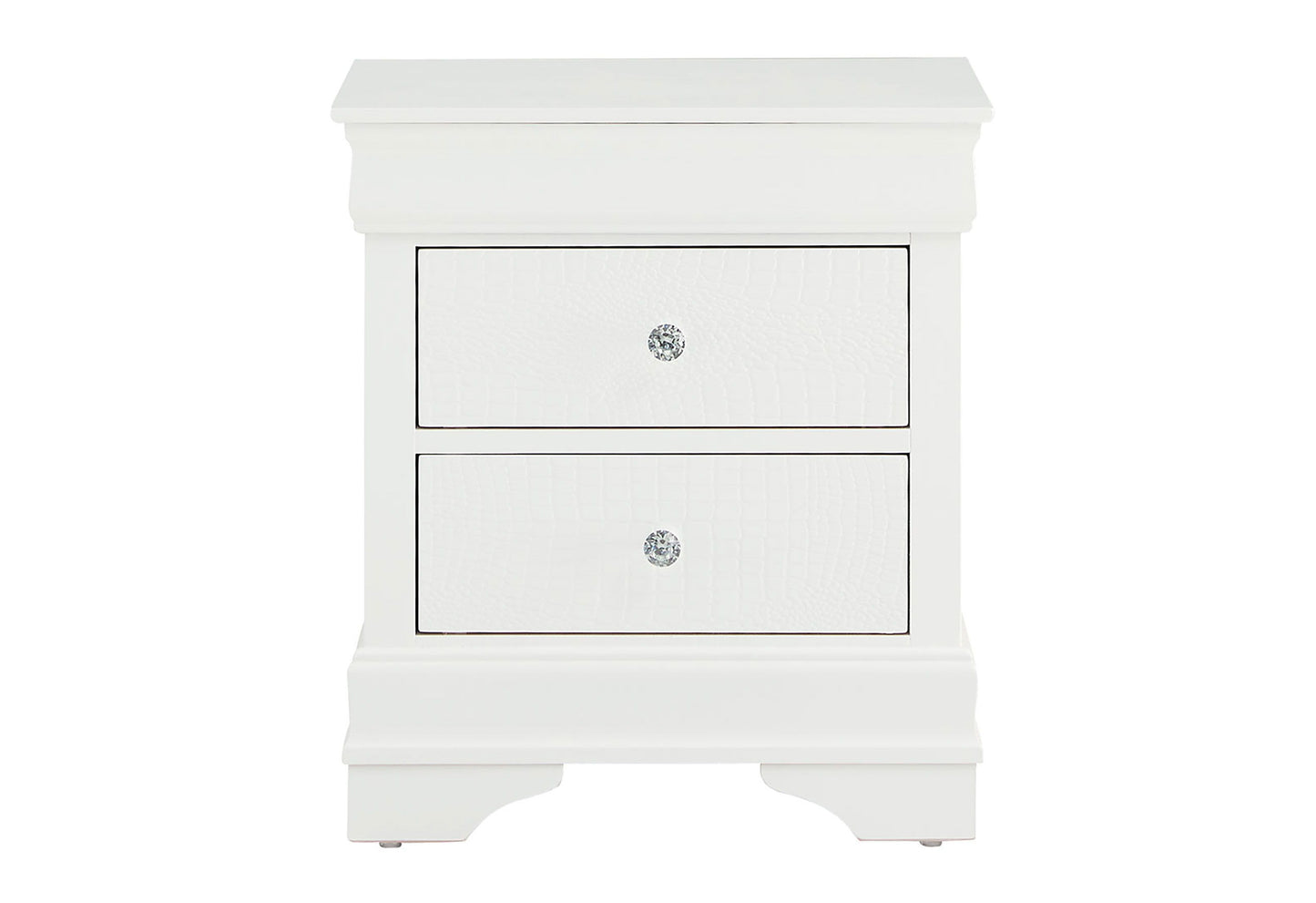 Pompei - Nightstand - Metallic White