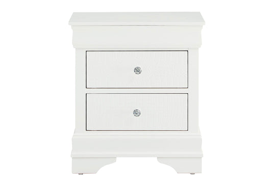 Pompei - Nightstand - Metallic White