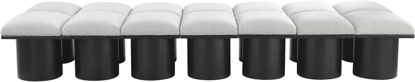 Pavilion - 14 Piece Modular Bench With Black Base