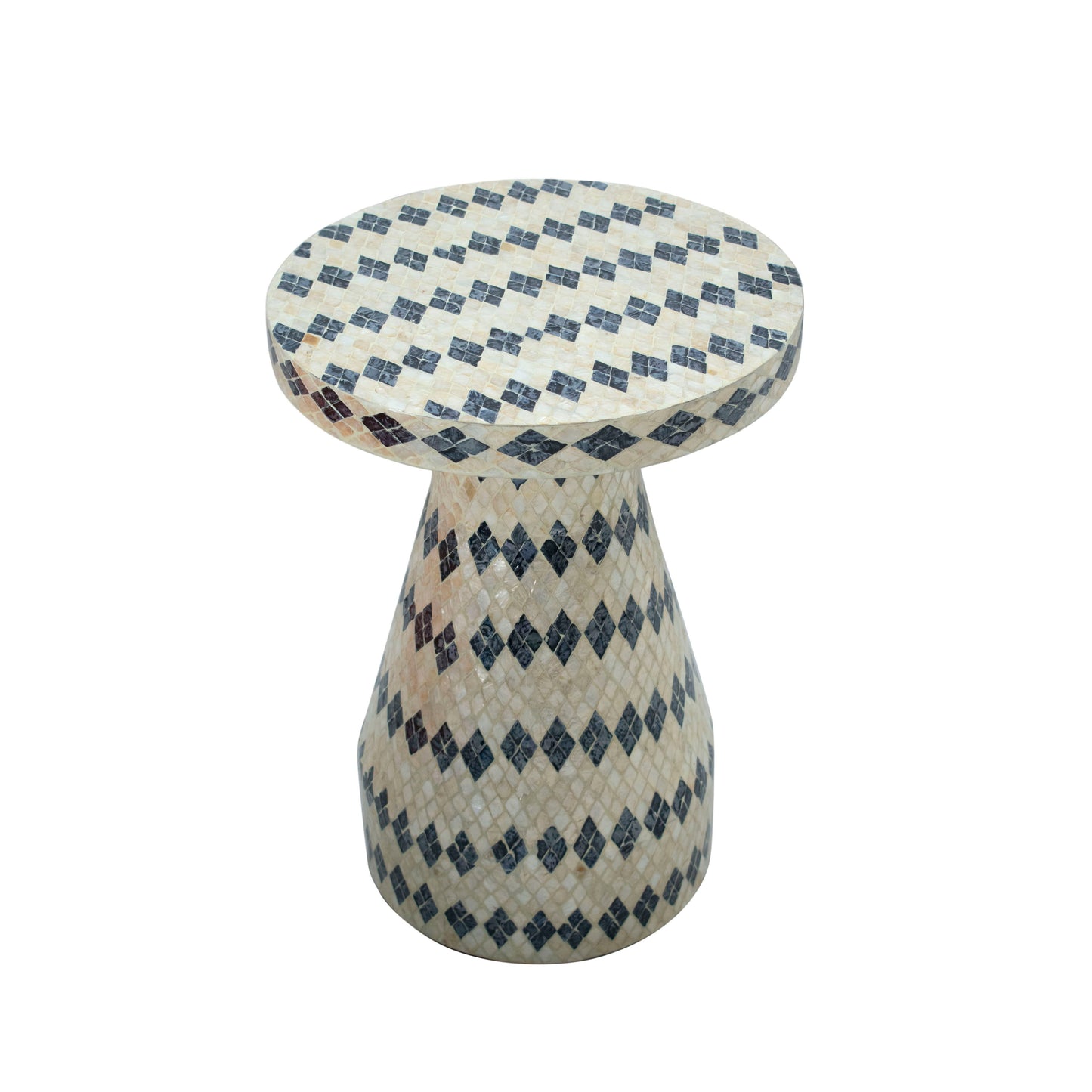 Halio - Checkered Shell Side Table