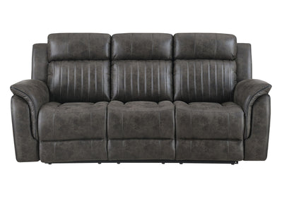 U8517 - Reclining Sofa / Console Reclining Loveseat - Gray
