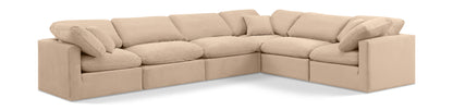 Indulge - Velvet 6 Piece Modular Corner Sectional