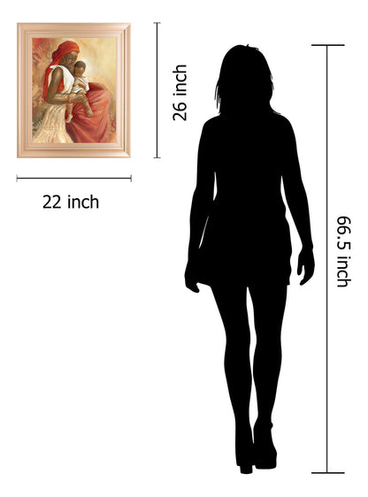 Beauty Of Love I By Carol Robinson - Framed Print Wall Art - Red