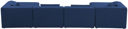 Cube - Linen 6 Piece Modular Double Chaise Sectional