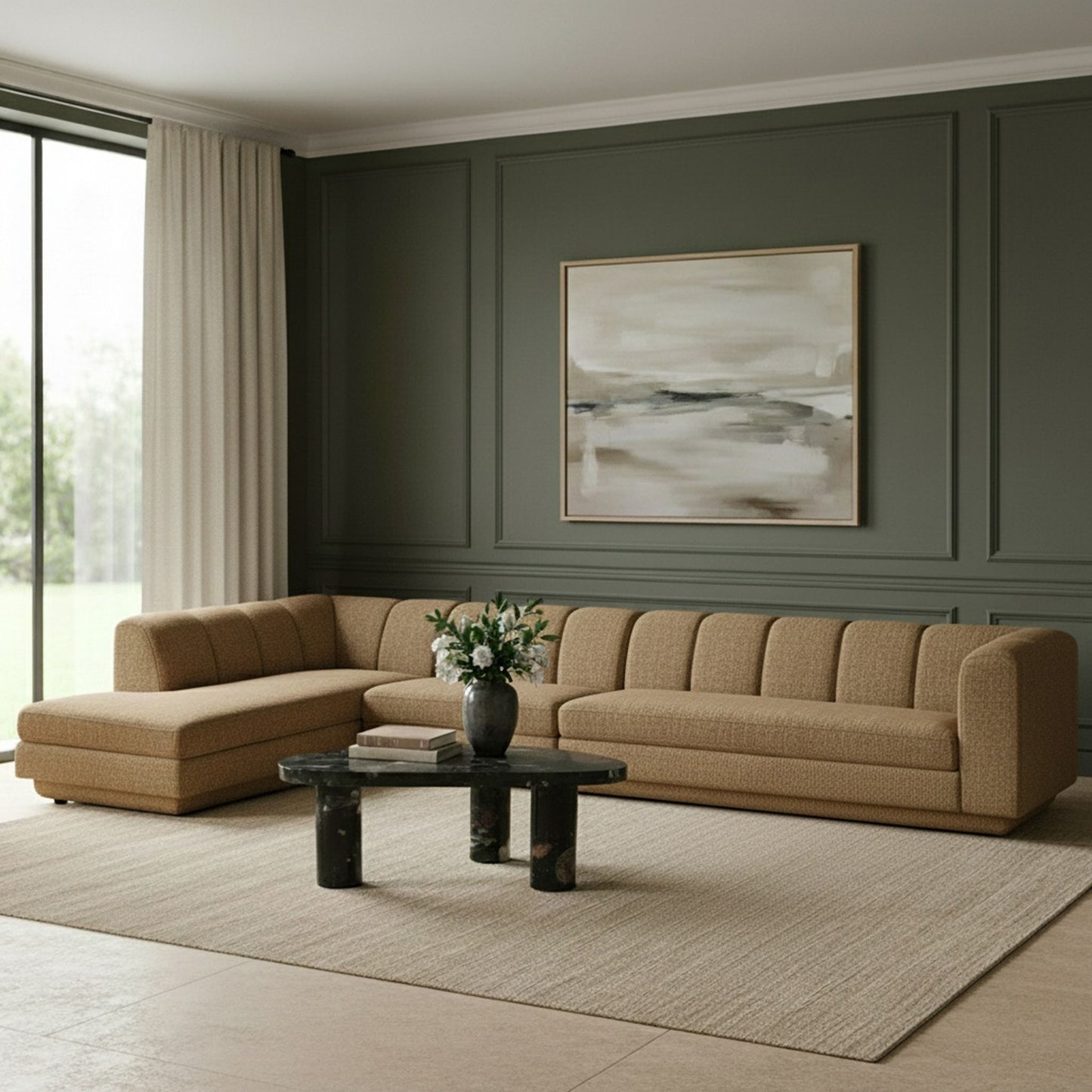 Modari - Sectional - Brown