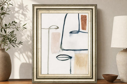 22x26 Masque II By Victoria Barnes - White