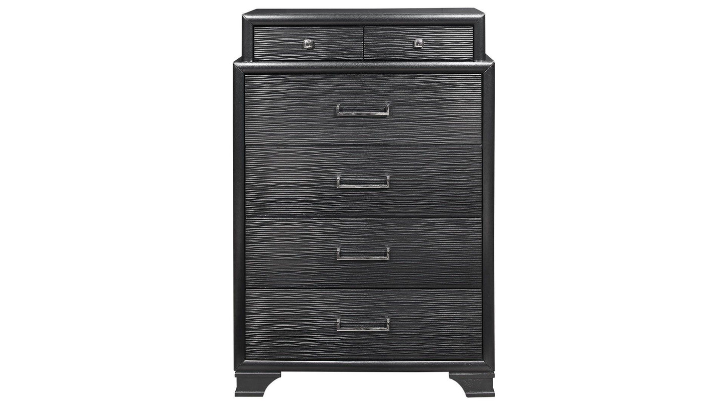 Jordyn - 5 Piece Full Bedroom Set - Gray