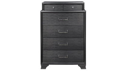 Jordyn - 5 Piece Full Bedroom Set - Gray