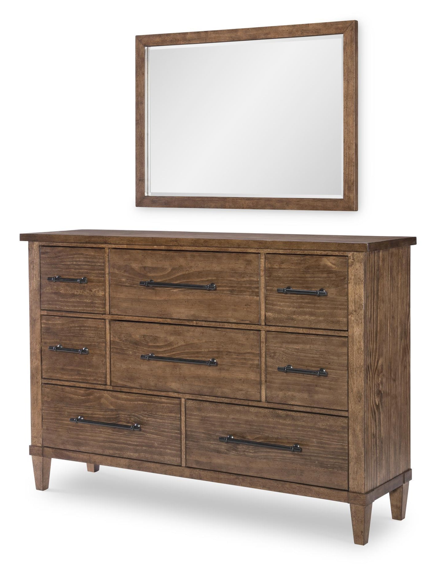 Artisan's Place - Rectangular Mirror - Vintage Pine Ironwood