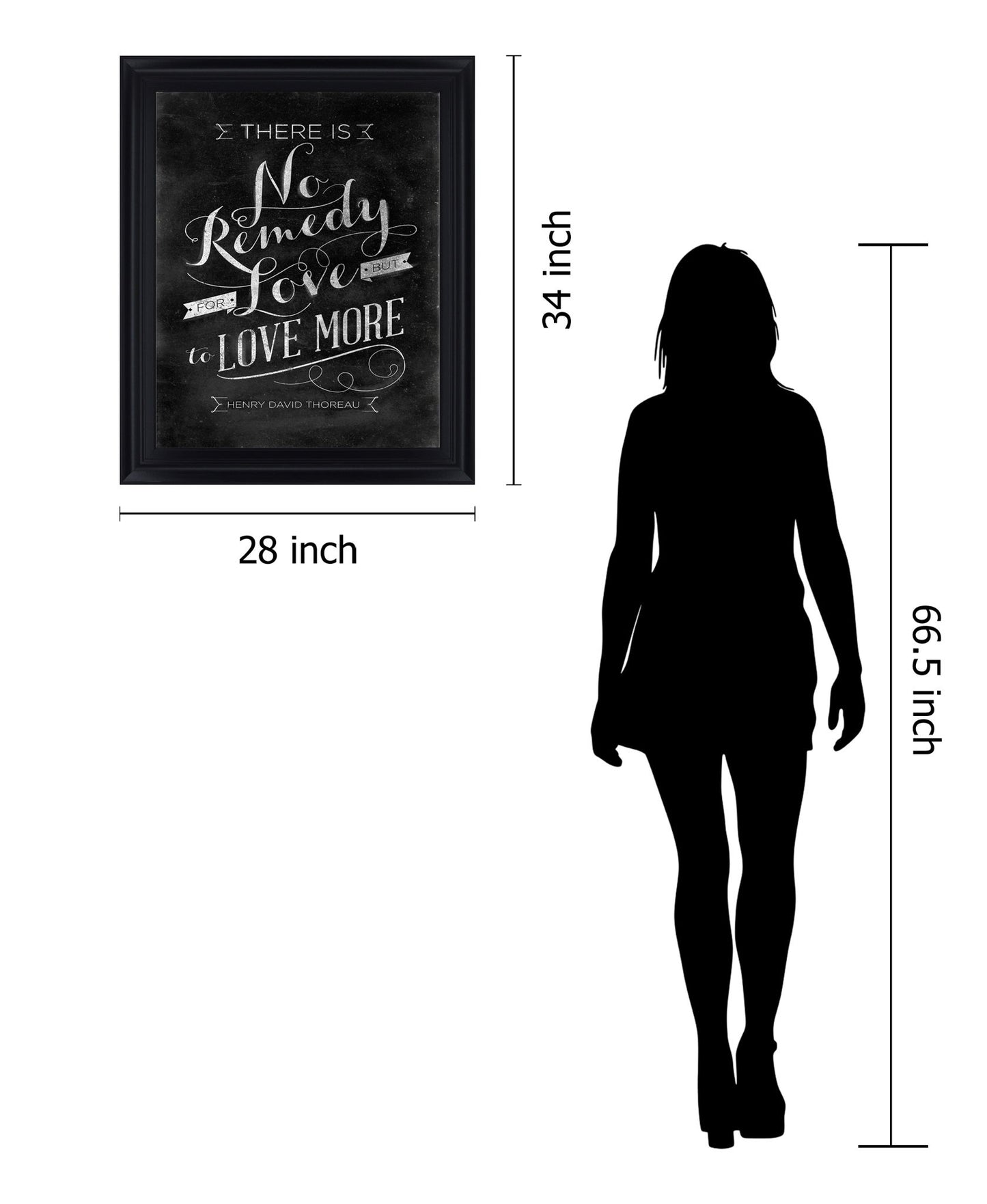 Chalk Wisdom - 28" x 34" Framed Wall Art