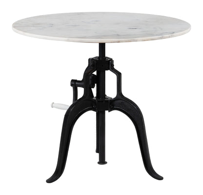 Mufid - Bistro Table - White & Black