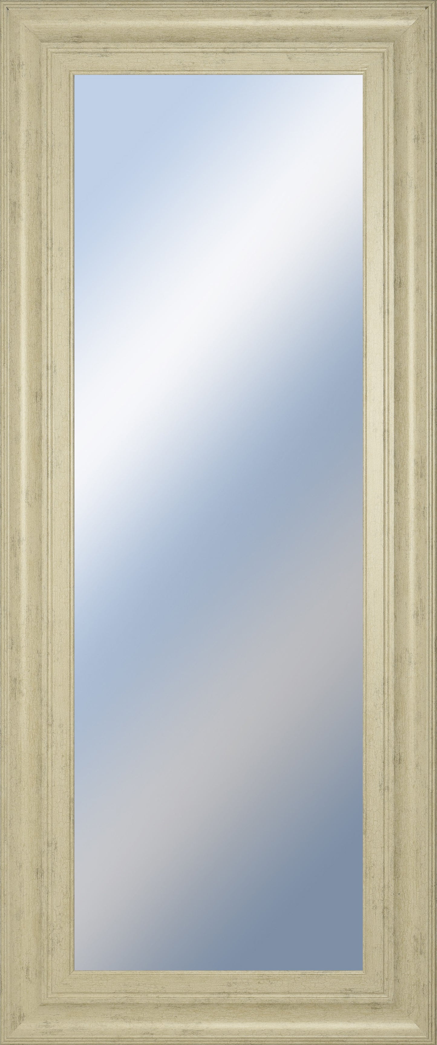 18x42 Decorative Framed Wall Mirror By Classy Art Promotional Mirror Frame #41 - Beige