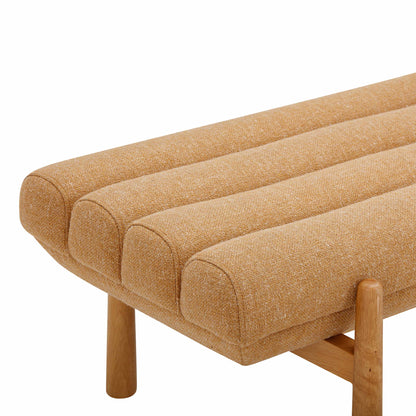 Julianna - Heavy Linen Bench - Sunflower Yellow