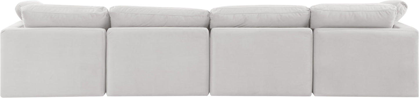 Indulge - Velvet 4 Seat Modular Sofa