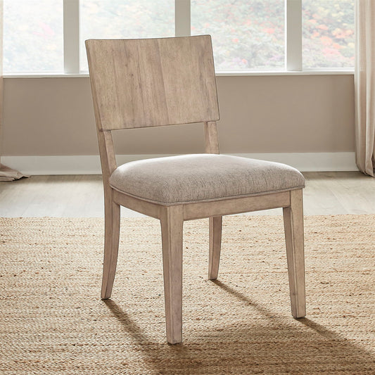 Proximity Place - Panel Back Side Chair - Barley Buff
