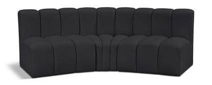 Arc - Faux Leather 3 Piece Modular Corner Sofa