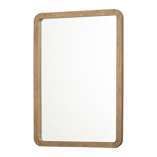 Margot - Beveled Mirror - Desert Oak And Cloud White