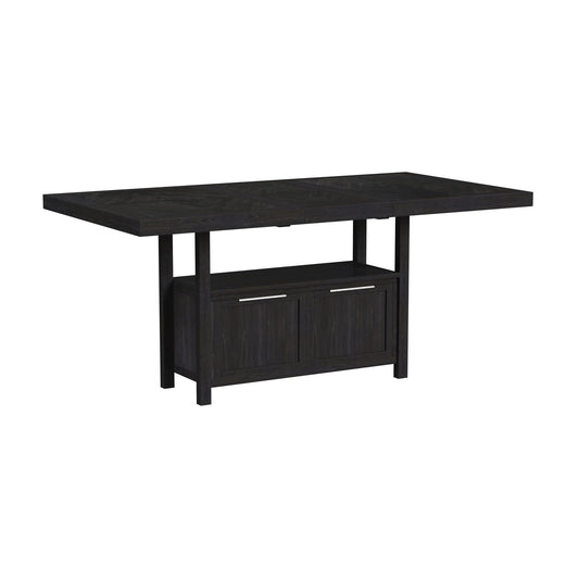 Transcend - Counter Table With Leaf - Charcoal