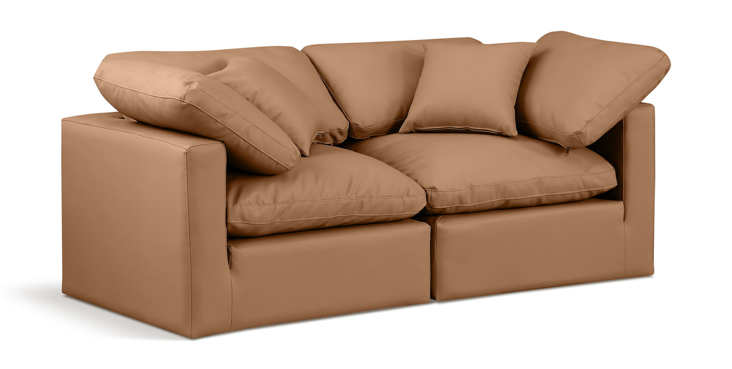 Indulge - Faux Leather 2 Seat Modular Sofa