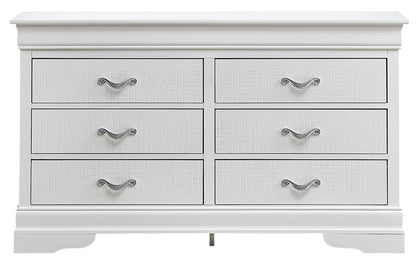 Lorana - 33" Dresser - Silver Champagne