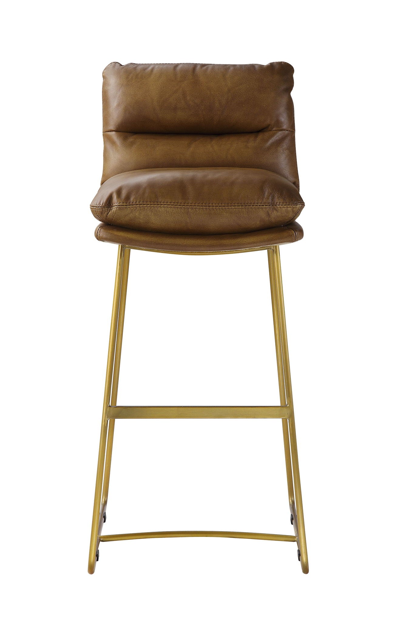 Alsey - Bar Chair - Saddle Brown Top Grain Leather