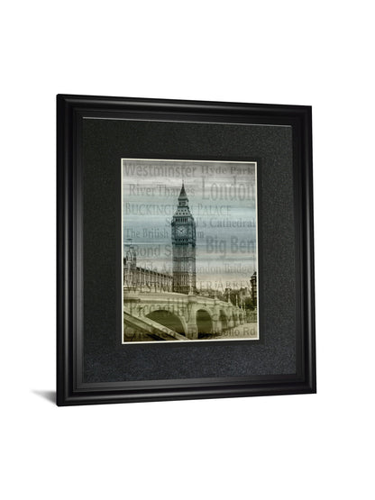 Big Ben By Alan Lambert - Framed Print Wall Art - Black
