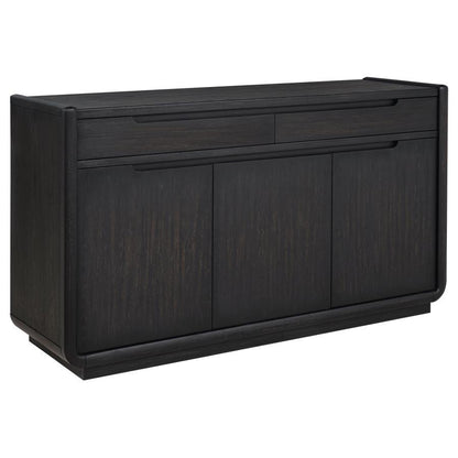 Leandro - 2-Drawer Dining Sideboard Server - Burnished Black